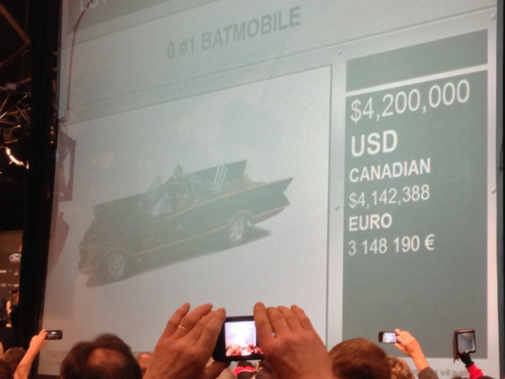 The Batmobile sells for $4.62m at Barrett-Jackson