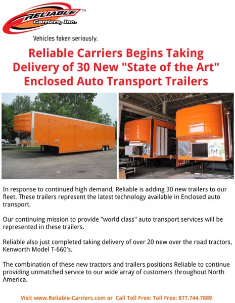 Reliable Carriers Continues Growth