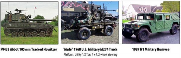 Special Military Vehicle Display at the Concours d’Elegance of Texas