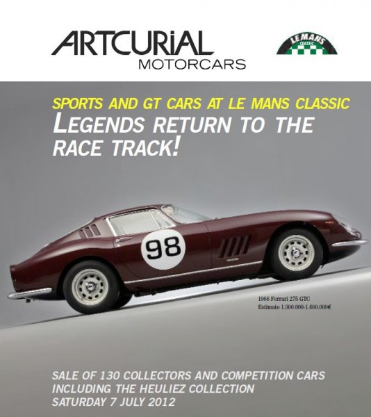 Artcurial Motorcars Presents Sports and GT Cars at Le Mans Classic, Saturday, July 7