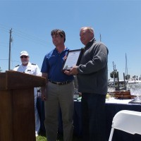 keels-and-wheels---al-unser-jr.-receiving-key-to-the-city-of-seabrook-from-mayor-glenn-royal