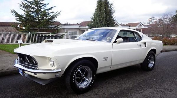1969 Ford Mustang Boss 429 Fastback to Cross Block at Mecum Portland