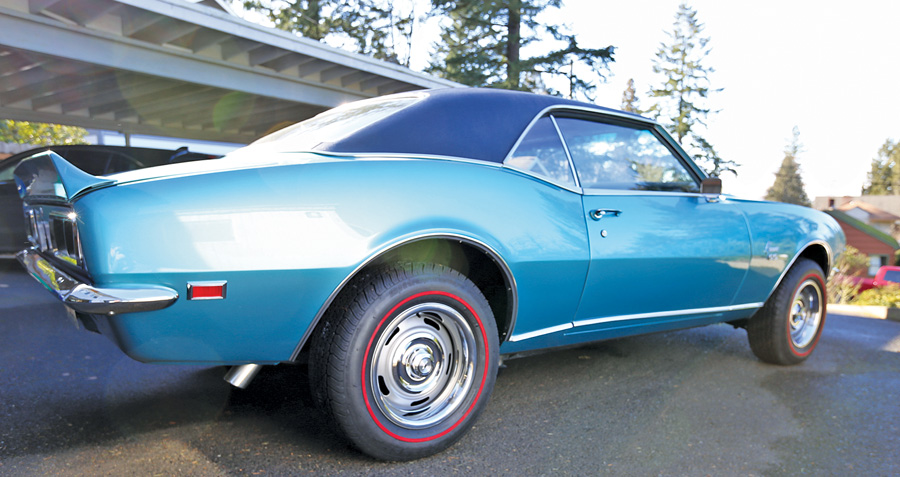 How much can wheels and tires really change the look of a car? Compare the Rockets to these Redline radials on Camaro Rally wheels. Regardless of which you like more — Day Two or original — Coker’s got what you need to give your classic a fresh look. 