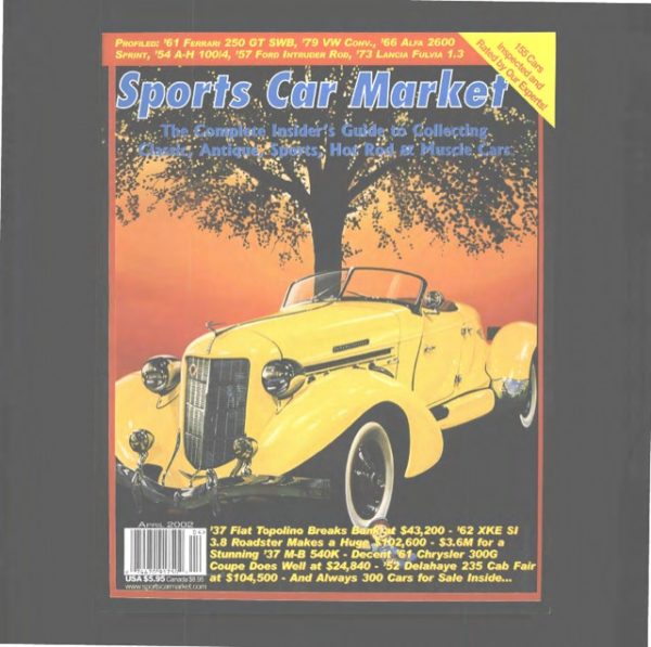 April 2002 Sports Car Market