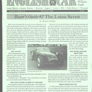 British Car Market November 1992 (Digital)