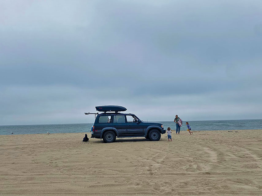 1997 Lexus LX450 at the beach