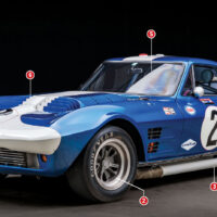 1963 Chevrolet Corvette Grand Sport - front view - for The Cumberford Perspective